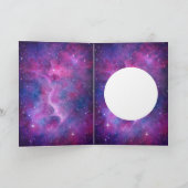 Waterverf Sterrenstelsel Beste Papa Kaart (Binnen)