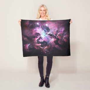 Waterverf Sterrenstelsel Ruimte Kunst Dekbed Fleece Deken
