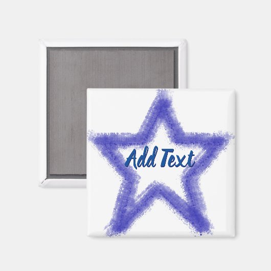 Waterverf Stervorm Magneet (Voorkant / Achterkant)