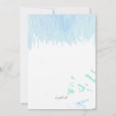 Waterverf Stethoscoopuitnodiging Kaart (Achterkant)