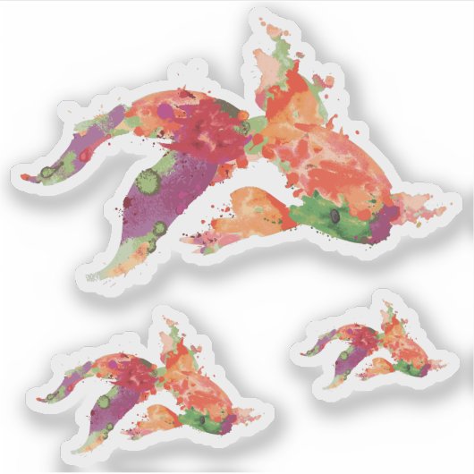 waterverf sticker (Voorkant)