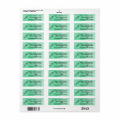 Waterverf Sticker voor Retouradres van Koppels Nie (Full Sheet)