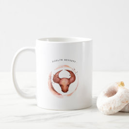 Waterverf Stier Astrologie Sterrenbeeld | Monogram Koffiemok