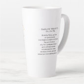 Waterverf Stier Astrologie Sterrenbeeld | Monogram Latte Mok (Rechterhoek)