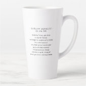 Waterverf Stier Astrologie Sterrenbeeld | Monogram Latte Mok (Rechts)