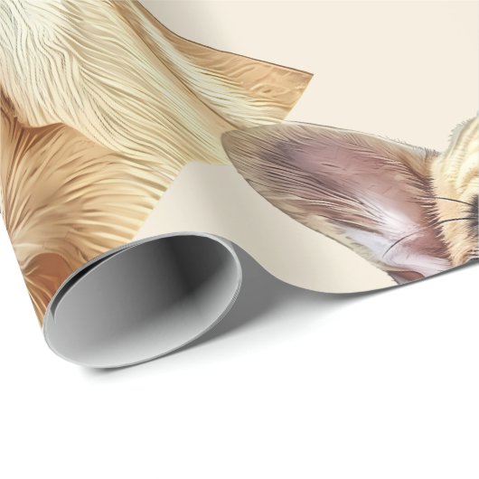 Waterverf stijl Franse Bulldog Leuke Dierenkunst Cadeaupapier (Rol Hoek)