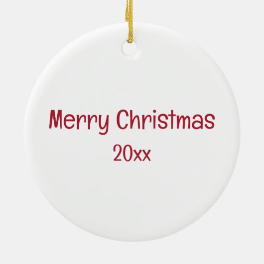 Waterverf stijl kerstman gezicht kerst keramisch ornament (Achterkant)