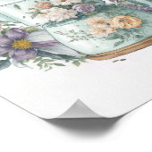 Waterverf  stijl Koffiekkoffie Poster (Hoek)