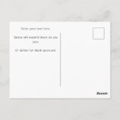 Waterverf stijl lentewei met bloemen briefkaart (Achterkant)