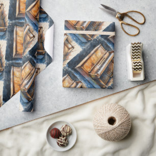 Waterverf stijl  pianomuziek cadeaupapier