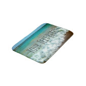 Waterverf Stijl strand Ocean Turquoise Badmat (Gekanteld)