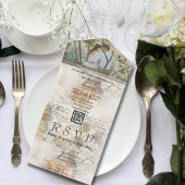 Waterverf Stijl Witte Hydrangea QR Code Foto All In One Uitnodiging