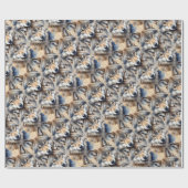 Waterverf Stijl Wolf Wolven Dierlijke Patroon Kuns Cadeaupapier (Vlak)