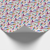 Waterverf stijlpagina's cadeaupapier (Hoek)