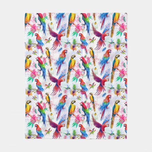 Waterverf stijlpagina's fleece deken (Voorkant)