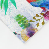 Waterverf stijlpagina's fleece deken (Hoek)