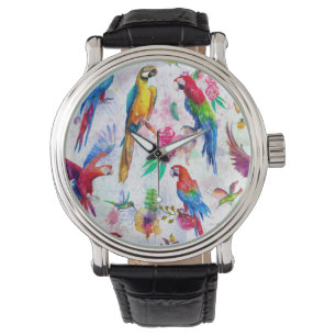 Waterverf stijlpagina's horloge