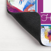 Waterverf stijlpagina's | Jouw namen toevoegen Muismat (Hoek)