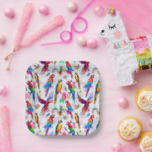 Waterverf stijlpagina's papieren bordje (Feest)