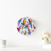 Waterverf stijlpagina's ronde klok (Huis)