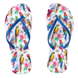 Waterverf stijlpagina's teenslippers