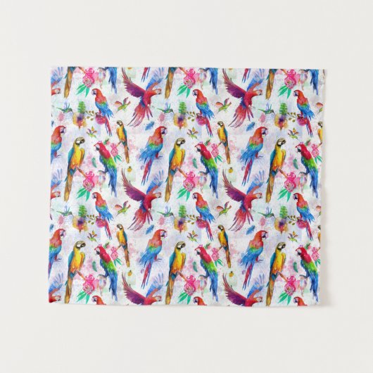 Waterverf stijlpagina's wandkleed (Voorkant (horizontaal))