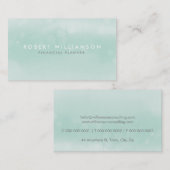 WATERVERF Stijlvol Eenvoudig Luxe Modern Trendy Mu Visitekaartje (Voorkant / Achterkant)