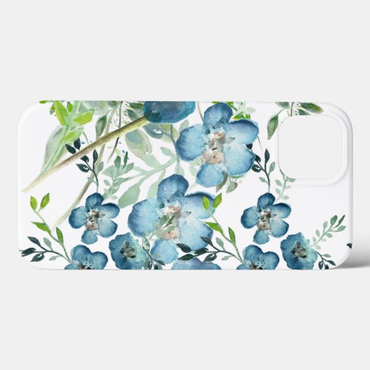 Waterverf Stijlvolle Elegant Floral Flowers Greene Case-Mate iPhone Case (Achterkant (horizontaal))