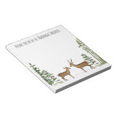 waterverf stijlvolle herten notitieblok (Schuin)