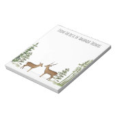 waterverf stijlvolle herten notitieblok (Linkerzijde)