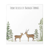 waterverf stijlvolle herten notitieblok (Voorkant)