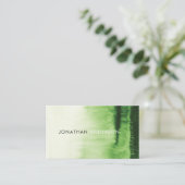 Waterverf Stijlvolle Professional Visitekaartje (Staand voorkant)