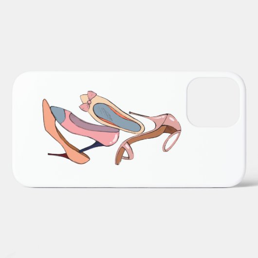 Waterverf Stilettos Girly Glam Case-Mate iPhone Case (Achterkant (horizontaal))