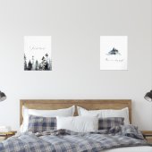 Waterverf Stille Nacht Kerstlied Muurkunst Sets (Slaapkamer)