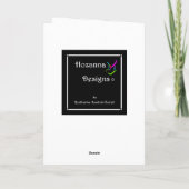 Waterverf Stilleven wenskaart Kaart (Achterkant)