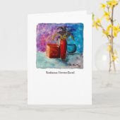 Waterverf Stilleven wenskaart Kaart (Gele Bloem)