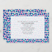 Waterverf Stip Roze Blauw Multifunctioneel Algemee Kaart (Voorkant / Achterkant)