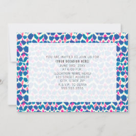 Waterverf Stip Roze Blauw Multifunctioneel Algemen Kaart