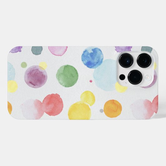 WATERVERF STIPPEN 1 iPhone HOESJE (Achterkant horizontaal)