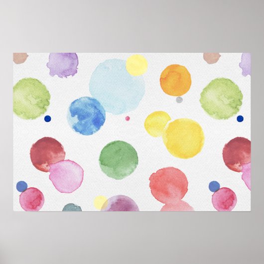 WATERVERF STIPPEN 1 POSTER (Voorkant)