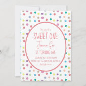 Waterverf Stippen Birthday Party Colorful Kaart (Voorkant)