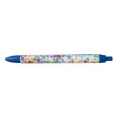 Waterverf Stippen Blauwe Inkt Pen (Voorkant)