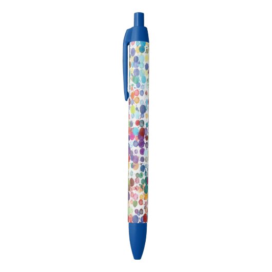 Waterverf Stippen Blauwe Inkt Pen (Top (Verticaal))