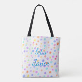  waterverf stippen canvas tas laten dansen (Achterkant)