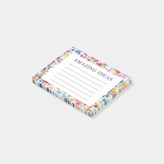 Waterverf Stippen geweldige ideeën Post-it® Notes (Schuin)