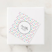 Waterverf Stippen Handschilderde kleurrijke verjaa Bedankjes Labels (In situ)