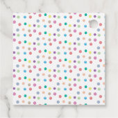 Waterverf Stippen Handschilderde kleurrijke verjaa Bedankjes Labels (Achterkant)