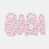 Waterverf Stippen handschilderend kleurrijk patroo Bedankdoosjes (Uitgevouwen)