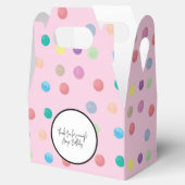 Waterverf Stippen handschilderend kleurrijk patroo Bedankdoosjes (Geopend)