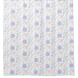 Waterverf stippen Paarse, roze Douchegordijn